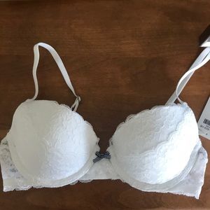 White lace gilly hicks push up bra